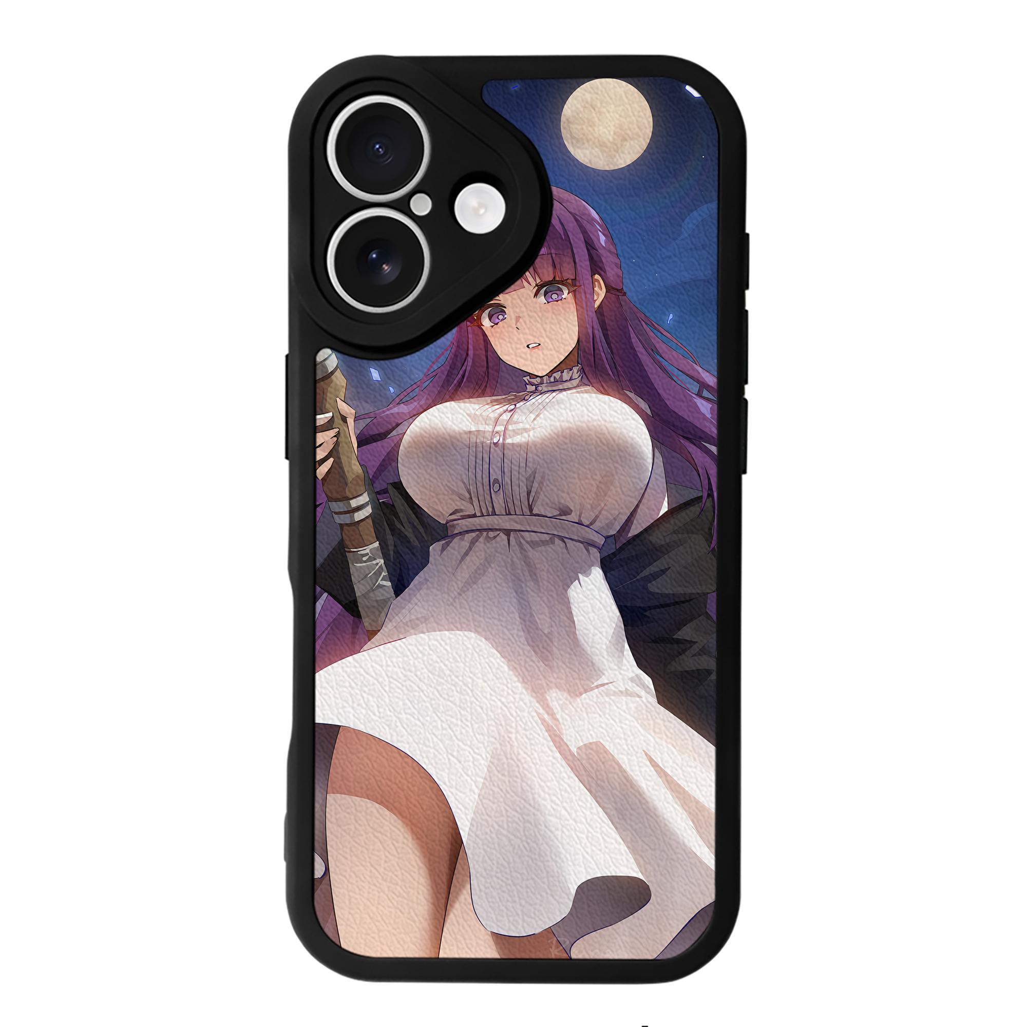 （画像用） 葬送のフリーレン Frieren 【iPhone 16シリーズ対応】シリコンスマホケース（レザー調） 材質：シリコン